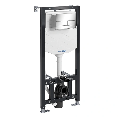 Инсталляция для унитаза WasserKRAFT Aller 10TLT.010.ME.CH04 с клавишей смыва хром Инсталляция для унитаза WasserKRAFT Aller 10TLT.010.ME.CH04 с клавишей смыва хром