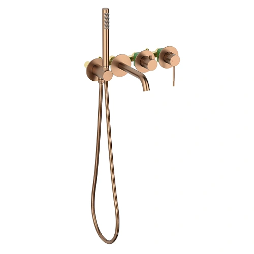 Смеситель для ванны Timo Saona 2314/19YSM встроенный, розовое золото Смеситель для ванны Timo Saona 2314/19YSM встроенный, розовое золото