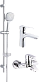 Душевой гарнитур STWORKI XE-06cr + MG-SH01 + MG-SH02 567151 Душевой гарнитур STWORKI XE-06cr + MG-SH01 + MG-SH02 567151