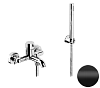 Смеситель для ванны Remer Metrica MC02NO, черный матовый