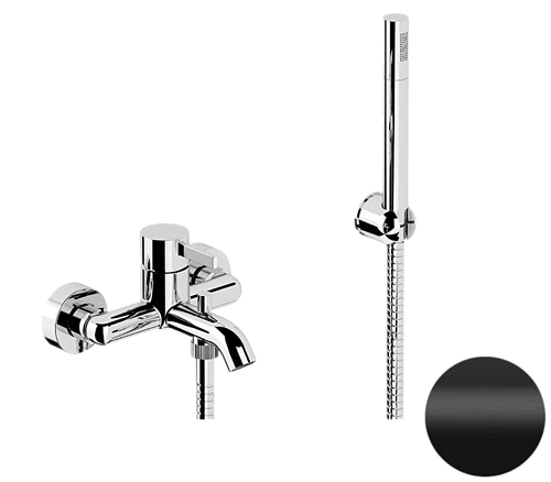 Смеситель для ванны Remer Metrica MC02NO, черный матовый Смеситель для ванны Remer Metrica MC02NO, черный матовый