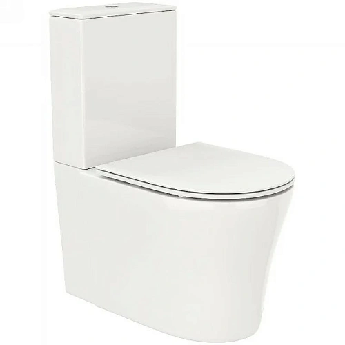 Унитаз напольный Ceruttispa SANTA CT8916 безободковый широкий, сиденье микролифт Унитаз напольный Ceruttispa SANTA CT8916 безободковый широкий, сиденье микролифт