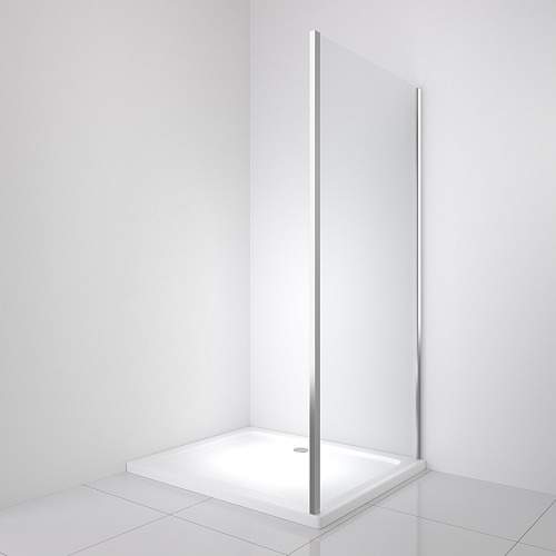 Боковая стенка BelBagno LUCE-80-FIX-C-Cr цвет профиля хром стекло прозрачное Боковая стенка BelBagno LUCE-80-FIX-C-Cr цвет профиля хром стекло прозрачное