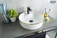 Раковина Gid D1306h011 53314 накладная белая / золото 44x44x14 Раковина Gid D1306h011 53314 накладная белая / золото 44x44x14