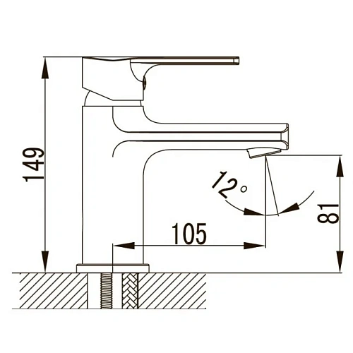 Смеситель для раковины Kaiser Oval 56011 Смеситель для раковины Kaiser Oval 56011