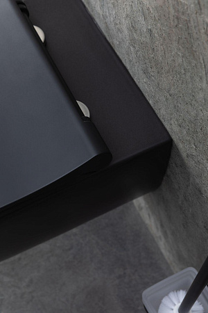 Унитаз подвесной Allen Brau Priority 4.31001.31 с крышкой, черный матовый