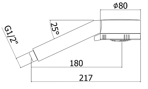 Душевая лейка Paffoni Majorca ZDOC070CR Душевая лейка Paffoni Majorca ZDOC070CR