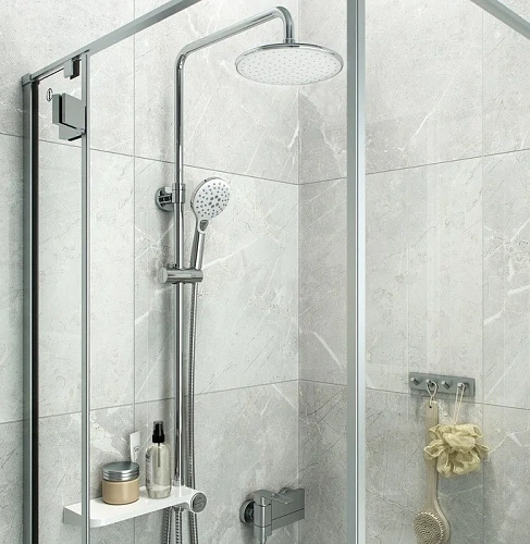 Душевой гарнитур IDDIS Ray (RAYSW3Fi76) с верхней лейкой, белый Душевой гарнитур IDDIS Ray (RAYSW3Fi76) с верхней лейкой, белый