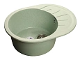 Кухонная мойка GranFest Rondo R-580 L сал салатовый Кухонная мойка GranFest Rondo R-580 L сал салатовый