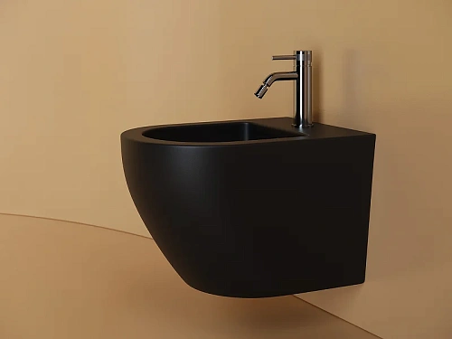Биде подвесное Ceramica Nova UNO CN11002MB черный матовый Биде подвесное Ceramica Nova UNO CN11002MB черный матовый