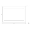 Зеркало Evoform Ledside в багетной раме и LED-светильником BY 2206 110х75 см Зеркало Evoform Ledside в багетной раме и LED-светильником BY 2206 110х75 см