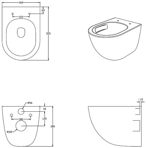 Комплект унитаза Allen Brau Priority 306274+348381 с инсталляцией Комплект унитаза Allen Brau Priority 306274+348381 с инсталляцией