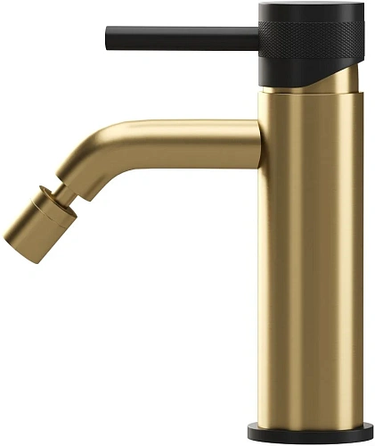 Смеситель для биде Allen Brau Priority 5.31A04-GB31 (с донным клапаном) черный/золото Смеситель для биде Allen Brau Priority 5.31A04-GB31 (с донным клапаном) черный/золото