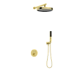 Душевая система Kaiser Sano с термостатом скрытого монтажа шлифованное золото 08277-3 Душевая система Kaiser Sano с термостатом скрытого монтажа шлифованное золото 08277-3