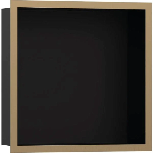 Настенный короб Hansgrohe XtraStoris Individual, с дизайнерской рамой, 30х30х10 см 56098140, шлифова Настенный короб Hansgrohe XtraStoris Individual, с дизайнерской рамой, 30х30х10 см 56098140, шлифова