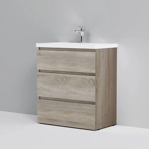 Тумба под раковину AM.PM Gem S M91FSX0752OF S, напольная, 75 см, светлый дуб Тумба под раковину AM.PM Gem S M91FSX0752OF S, напольная, 75 см, светлый дуб