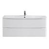 Картинка анонса товара «тумба под раковину belbagno acqua-1200-2c-so-bl подвесная 1200x450 bianco lucido»