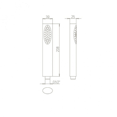 Душевая лейка Paini Ovo 86CR155