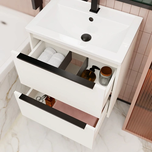 Тумба под раковину La Fenice Tesoro Platina 60 FNC-01-TES-PB-60-2 белый Тумба под раковину La Fenice Tesoro Platina 60 FNC-01-TES-PB-60-2 белый