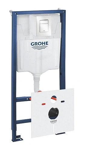 Инсталляция для унитаза GROHE Rapid SL(39547SH0) с панелью смыва Skate Cosmopolitan S, альпин-белый Инсталляция для унитаза GROHE Rapid SL(39547SH0) с панелью смыва Skate Cosmopolitan S, альпин-белый