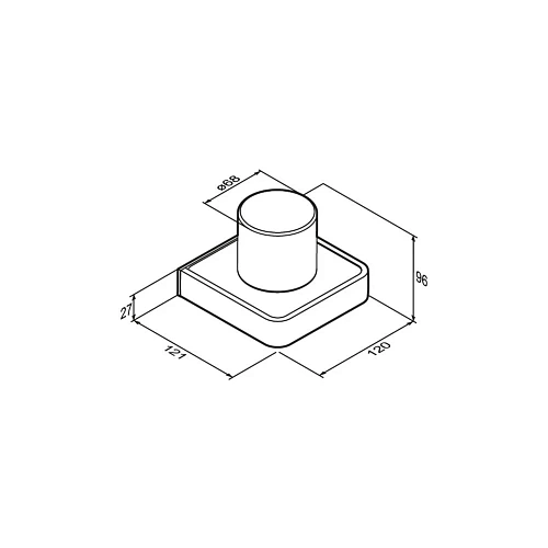 Стакан Damixa Jupiter DA7734300 стеклянный Стакан Damixa Jupiter DA7734300 стеклянный