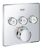 Смеситель для душа GROHE Grohtherm SmartControl (29126000) внешняя часть термостата, на 3 выхода, хром