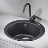 Кухонная мойка Granula 4801, ЧЁРНЫЙ, кварц 475 Кухонная мойка Granula 4801, ЧЁРНЫЙ, кварц 475