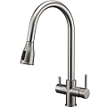 Смеситель для кухни Paulmark LANGE брашированная сталь La214212-BS Смеситель для кухни Paulmark LANGE брашированная сталь La214212-BS
