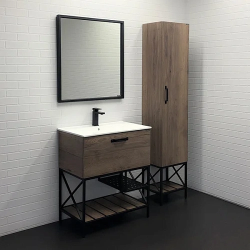 Тумба с раковиной Comforty Бредфорд-75 00-00008074 дуб темный раковина Comforty 75E Тумба с раковиной Comforty Бредфорд-75 00-00008074 дуб темный раковина Comforty 75E