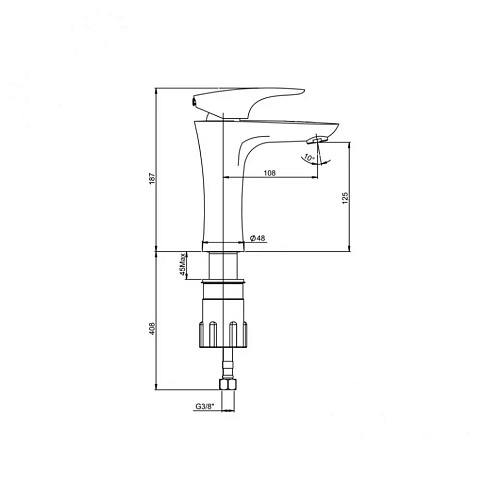 Верхний душ Paini 50CR759/25EBI 250 мм, круглая Верхний душ Paini 50CR759/25EBI 250 мм, круглая