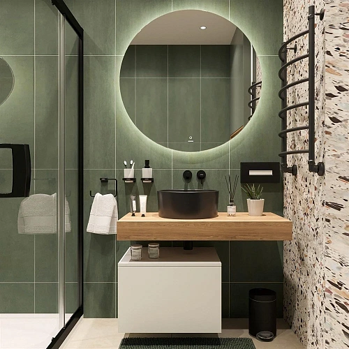 Комплект мебели STWORKI Ольборг 100 столешница дуб французский, без отверстий, с тумбой 60 483360 Комплект мебели STWORKI Ольборг 100 столешница дуб французский, без отверстий, с тумбой 60 483360