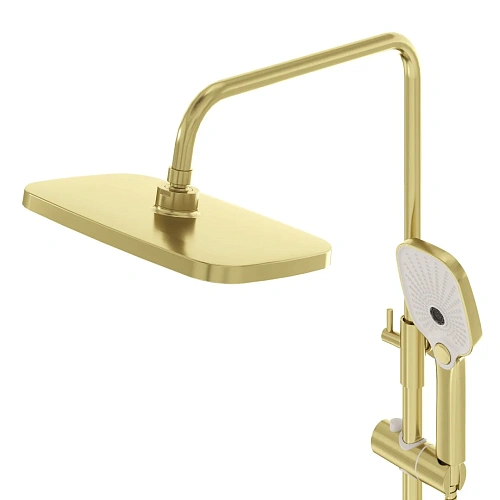 Душевая система GROSSMAN Pragma 500.K35.03.320 золото сатиновый Душевая система GROSSMAN Pragma 500.K35.03.320 золото сатиновый