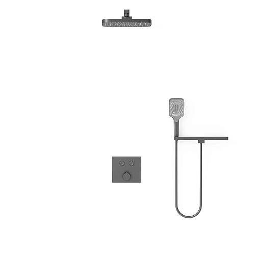 Душевая система Vincea VSFW-4211RGM встраиваемая, 2 режима, вороненая сталь Душевая система Vincea VSFW-4211RGM встраиваемая, 2 режима, вороненая сталь