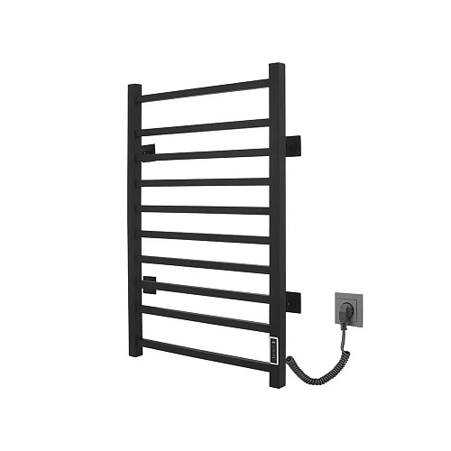 Полотенцесушитель электрический Vincea VTD-1LBE 50x80, черный, таймер Полотенцесушитель электрический Vincea VTD-1LBE 50x80, черный, таймер