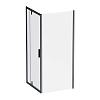 Душевой уголок AM.PM Gem W90G-404-9090-BT 90x90 черный матовый, стекло прозрачное