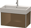 Картинка анонса товара «тумба под раковину duravit xsquare xs409506161 подвесная 78 см коричнево-оливковый глянцевый»