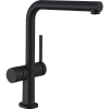 Картинка анонса товара «смеситель для кухни hansgrohe 270, с запорным вентилем, 1jet 72827670, матовый черный»