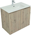 Тумба под раковину Aquanet Алвита New 80 2 дверцы, дуб веллингтон белый 00277529 Тумба под раковину Aquanet Алвита New 80 2 дверцы, дуб веллингтон белый 00277529