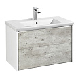 Тумба под раковину Roca Ronda 80 ZRU9303004 белый матовый/бетон