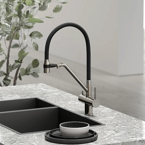 Смеситель для кухни Sancos Dora SC4003BN под фильтр, брашированный никель Смеситель для кухни Sancos Dora SC4003BN под фильтр, брашированный никель