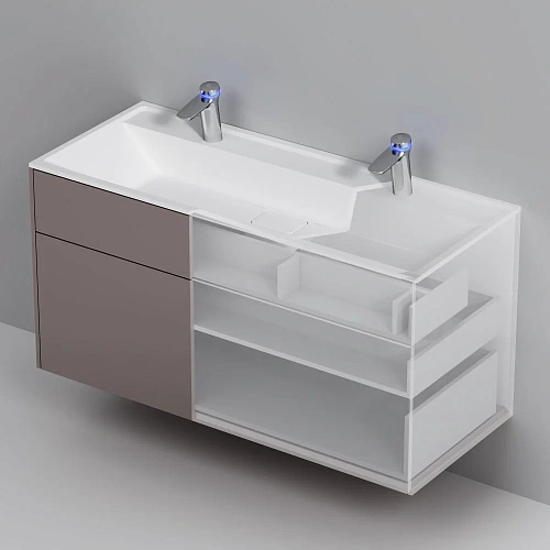 Тумба под раковину AM.PM Inspire V2.0 M50AFHX1203EGM подвесная, 120 см, push-to-open, элегантный Тумба под раковину AM.PM Inspire V2.0 M50AFHX1203EGM подвесная, 120 см, push-to-open, элегантный