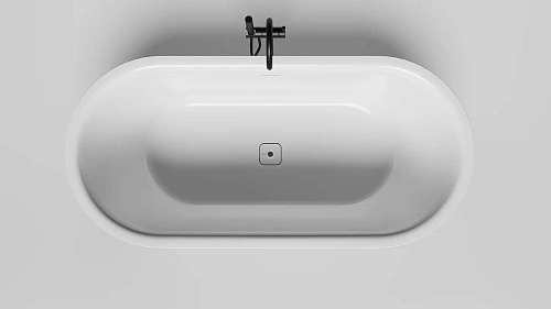 Ванна из искусственного камня Salini PERLA 170x80 1049201M интегрированный слив-перелив, донный клапан Click-Clack Ванна из искусственного камня Salini PERLA 170x80 1049201M интегрированный слив-перелив, донный клапан Click-Clack