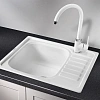 Кухонная мойка Granula 5801, АРКТИК (БЕЛЫЙ) кухонная мойка, кварц 575х495 Кухонная мойка Granula 5801, АРКТИК (БЕЛЫЙ) кухонная мойка, кварц 575х495