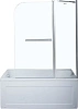 Шторка на ванну Aquanet SG-1200, прозрачное стекло