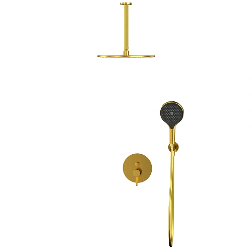 Душевая система WHITECROSS Y YSET12TOPGLB брашированное золото скрытого монтажа Душевая система WHITECROSS Y YSET12TOPGLB брашированное золото скрытого монтажа