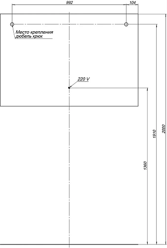 Зеркало Aquanet Гласс 120 белый LED 00274009 Зеркало Aquanet Гласс 120 белый LED 00274009
