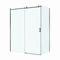 Душевой уголок BelBagno SOFT_CLOSE-2-AH-1-160/80-C-GM 160x80 см, профиль оружейная сталь, стекло прозрачное Душевой уголок BelBagno SOFT_CLOSE-2-AH-1-160/80-C-GM 160x80 см, профиль оружейная сталь, стекло прозрачное