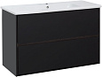 Тумба под раковину Aquanet Милан 100 черный глянец 00269299 Тумба под раковину Aquanet Милан 100 черный глянец 00269299