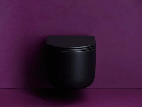 Унитаз подвесной Ceramica Nova ULMA CN4006TMB черный матовый Унитаз подвесной Ceramica Nova ULMA CN4006TMB черный матовый