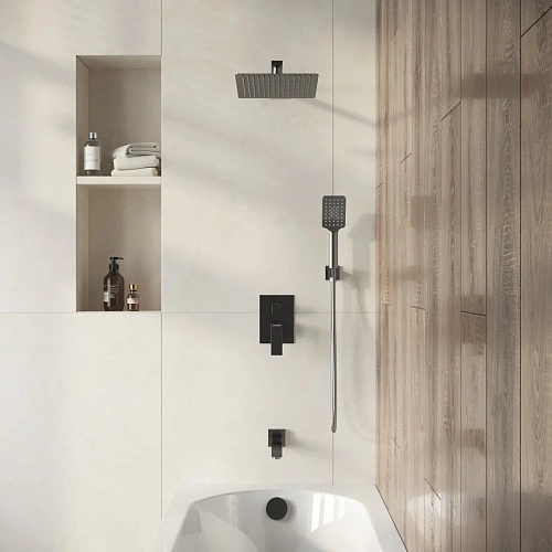 Душевая система GROSSMAN Style 501.K35.05.420 скрытого монтажа графит сатиновый Душевая система GROSSMAN Style 501.K35.05.420 скрытого монтажа графит сатиновый